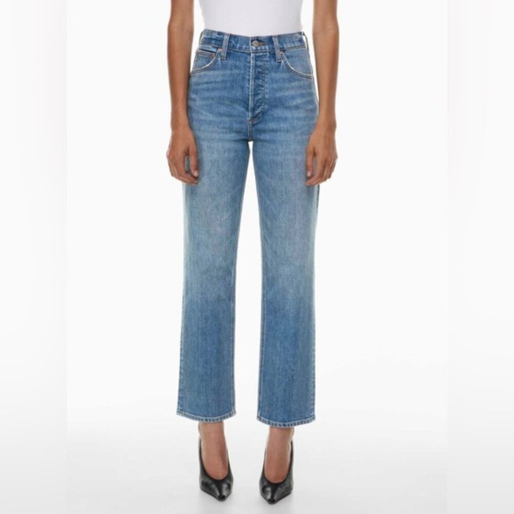 DENIM FORUM ARITZIA arlo high rise straight sz 26 30L